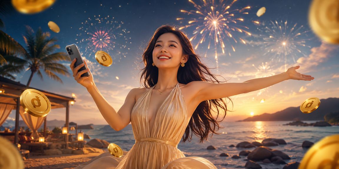 Người chơi casino mobile trên bãi biển Côn Đảo